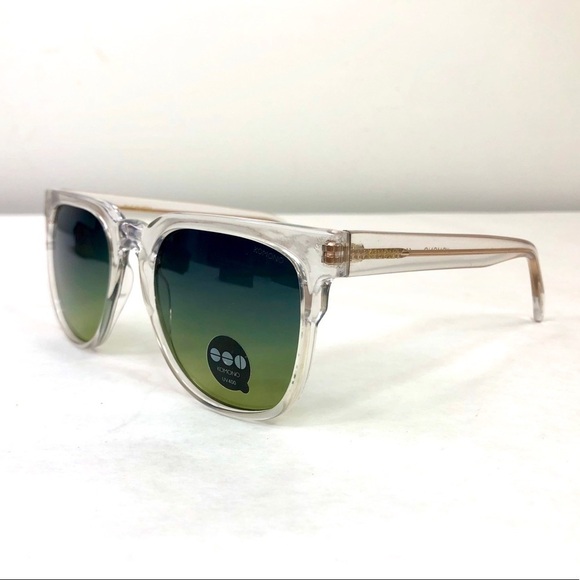 KOMONO sunglasses NEW Clear Riviera Gradient Blue Green Lens UV400 main image 7